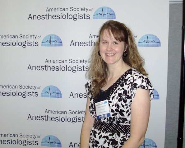 Deborah at the American Society of Anesthesiologists Annual Meeting